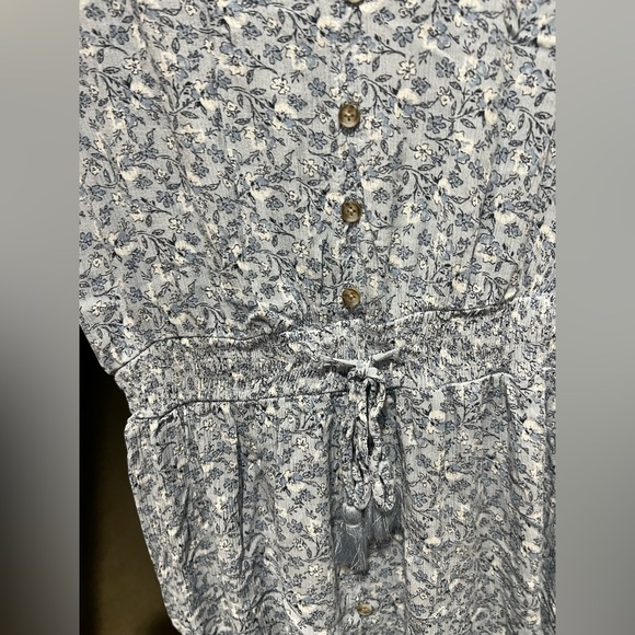 Women’s blue flower floral flowy dress Angels Forever Young sz XL - Picture 6 of 10